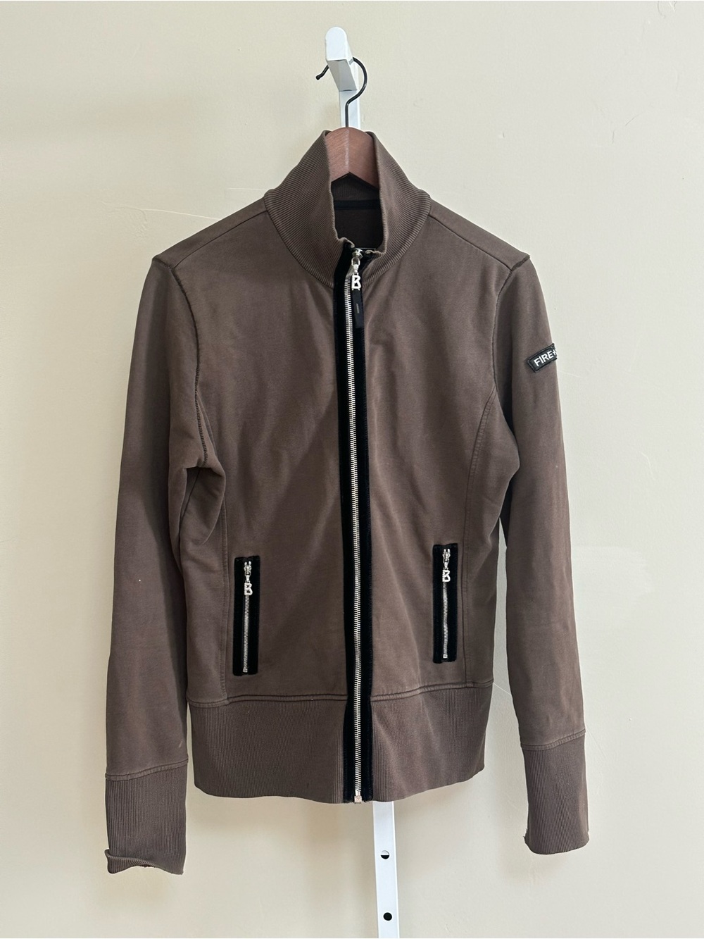 Bogner FIRE+ICE Men’s Brown Cotton Full Zip Jacket Size 42 US Large